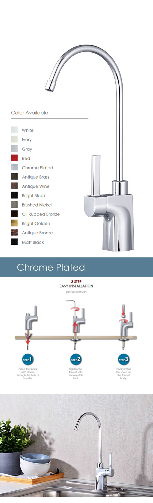 Reverse Osmosis Faucet-NCPH010TM3CP Reverse Osmosis Faucet-NCPH010TM3CP